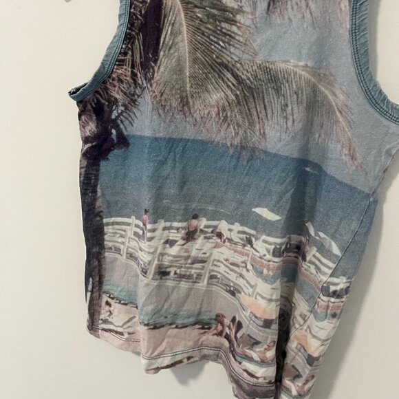 Current Elliott Beach Graphic Print Muscle Tank Size 0 / XS - Picture 4 of 5
